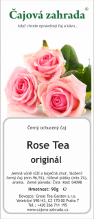 Rose Tea - černý ochucený čaj černý čaj 90g