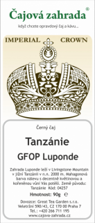 Tanzánie GFOP Luponde - černý čaj černý čaj 1000g