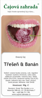 Třešeň & Banán - ovocný čaj ovocný čaj 1000g