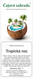 Tropická noc - zelený ochucený čaj zelený čaj 1000g