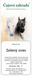 Zelený oves - bylinný čaj