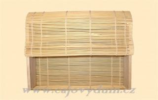 Bambusová krabička světlá (1ks) (23 x 15 cm)