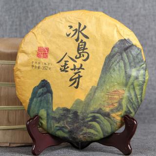 Solia 2017 Mengku Icelandic Golden bud Ancient tree tmavý puerh koláč 357g