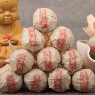 Solia 2018 Yunnan Menghai Růže voňavá dračí perla zelený puerh mini tuocha 8g