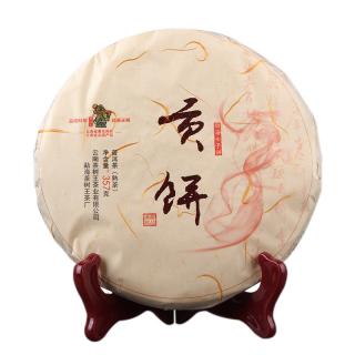 Solia 2018 Yunnan Pu'er Menghai Qizi Tribute tmavý Puerh koláč 357g