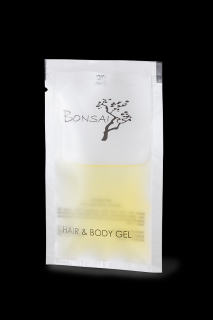 Bonsai jednorázový vlasový a tělový gel  v sáčku 10 ml Bonsai