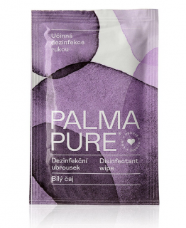 Dezinfekční a osvěžující ubrousek Palma Pure- Bílý čaj Velikost balení: 10 ks