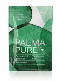 Dezinfekční a osvěžující ubrousek Palma Pure- Grapefruit Velikost balení: 10 ks