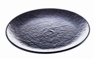 Velký melaminový talíř, černý