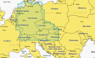 Navionics+ Regular Německo, Česko, Rakousko, Maďarsko, Slovensko