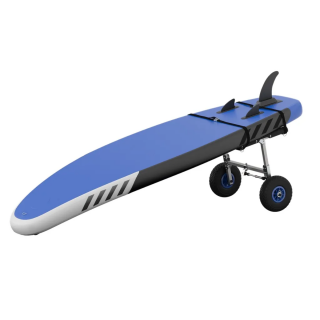 Přepravní kolečka na kajak a paddleboard nafukovací černo/modré