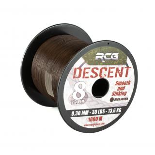 RCG Pletená Šňůra Descent Hnědá Průměr a balení: 0,25mm