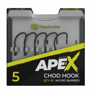 RidgeMonkey Háčky Ape-X Chod Barbed 10ks Velikost: 5