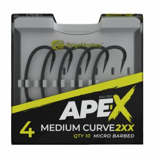 RidgeMonkey Háčky Ape-X Medium Curve 2XX Barbed 10ks Velikost: 2