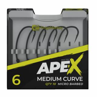 RidgeMonkey Háčky Ape-X Medium Curve Barbed 10ks Velikost: 4