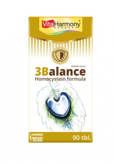 3Balance, 90 tbl. s okamžitým účinkem, doplněk stravy (Homocystein formula)
