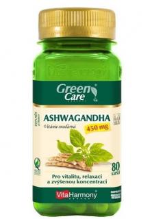 ASHWAGANDHA 450 mg, 80 kapslí (doplněk stravy)