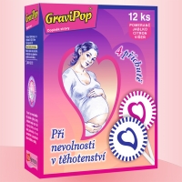 GraviPop®, směs příchutí - 12 lízátek, doplněk stravy (Při nevolnosti v těhotenství)