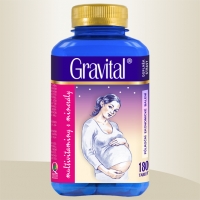 GRAVITAL® - XXL economy balení 180 tbl., doplněk stravy (multivitaminy pro těhotné a kojící ženy)