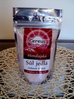 Himálajská růžová jídelní sůl mletá, sáček 200g (himálajská jídelní sůl Cereus)