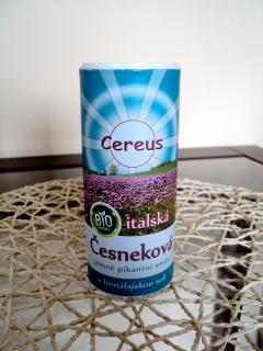 Jídelní sůl česneková BIO, slánka 120g (himálajská jídelní sůl Cereus)