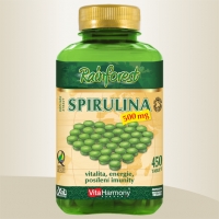 SPIRULINA 500 mg - 450 tbl. - XXL balení, 100% organický produkt, doplněk stravy (Vitalita, energie a posílení imunity)