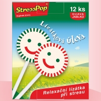 StressPop®, příchutě guava a jablko - 12 lízátek (Relaxační lízátka při stresu, doplněk stravy)
