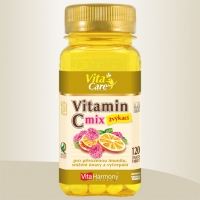 VITAMIN C 100mg, 120 žvýkacích tablet, doplněk stravy (mix pomeranč a malina)