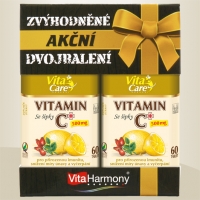 VITAMIN C 500 mg se šípky 25 mg - 60+ 60 tbl. akční dvoubalení  (Pro posílení imunity, doplněk stravy)