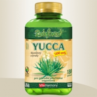 YUCCA 500 mg - 180 kapslí - XXL economy, doplněk stravy (Šetrné a precizní pročištění organismu)