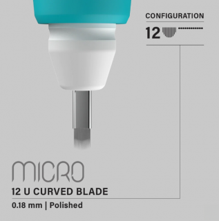 Čepelka Vertix Micro 12U na microblading - 0.18mm