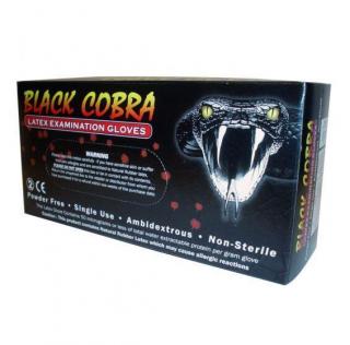 Černé latexové rukavice Black Cobra L