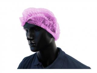 Jednorázové čepice CLIP 100ks Barva: Růžová