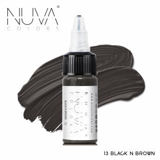 Nuva Colors - 13 Black N Brown  15ml