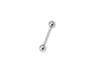 Ocelový piercing Barbell -10ks Velikost: 1,2 x 12 mm