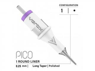 Vertix PICO 1 Round Liner Long Taper 0,25mm 25/1RLLT