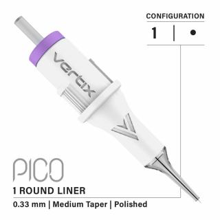 Vertix PICO 1 Round Liner Long Taper 0,33mm 33/1RLLT