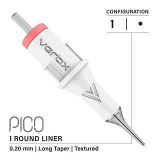 Vertix PICO 1 Round Liner Long Taper Taper 0,20mm 20/1RLLT-T texturovaná