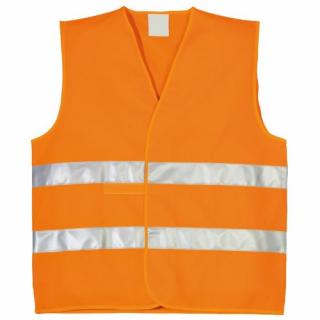 ESD výstražná vesta oranžová s pruhy