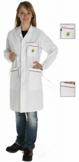 Pracovní plášť MyLine White plus krátká forma, dlouhý rukáv