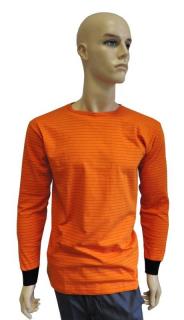 Triko dlouhý rukáv - oranžové XXXL