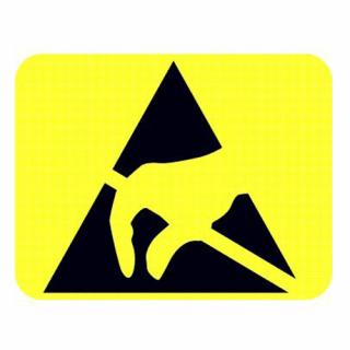 Žlutý výstražný trojúhelník 25 x 25mm
