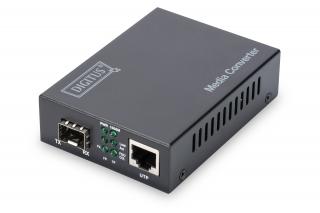 Digitus DN-82130 konvertor síťové kabeláže 1000 Mbit/s Černá