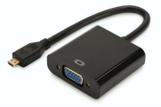 Digitus HDMI D ( Micro-HDMI ) na VGA Převodník, audio DA-70460