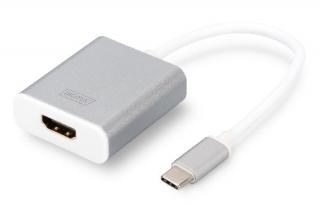 Digitus USB Type C 4K HDMI Adaptér, hliníkové šasi, kabel 20 cm