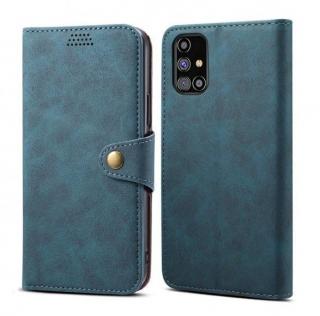 Lenuo Leather pro Samsung Galaxy M31s, modrá