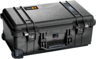 Peli 1510 kufr, 55.9 x 35.1 x 22.9 cm, IP67, kolečka, madlo Volba BARVY: Černá, Výplň kufru: Bez výplně (prázdný kufr)