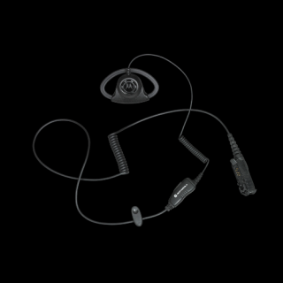 PMLN6757 Komunikační 1 drátová souprava, sluchátko D-Shell a PTT s mikrofonem na kabelu