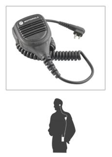 PMMN4013A RSM přídavný reproduktor s mikrofonem, konektor pro ušní sluchátko