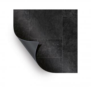 AVfol Relief - 3D Black Marmor Tiles; 1,65m šíře, 1,6mm, 20m role